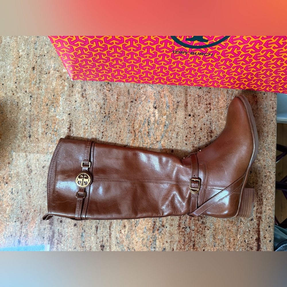 Tory Burch Leather Riding Boots - excellent condition!!!! - Picture 5 of 10